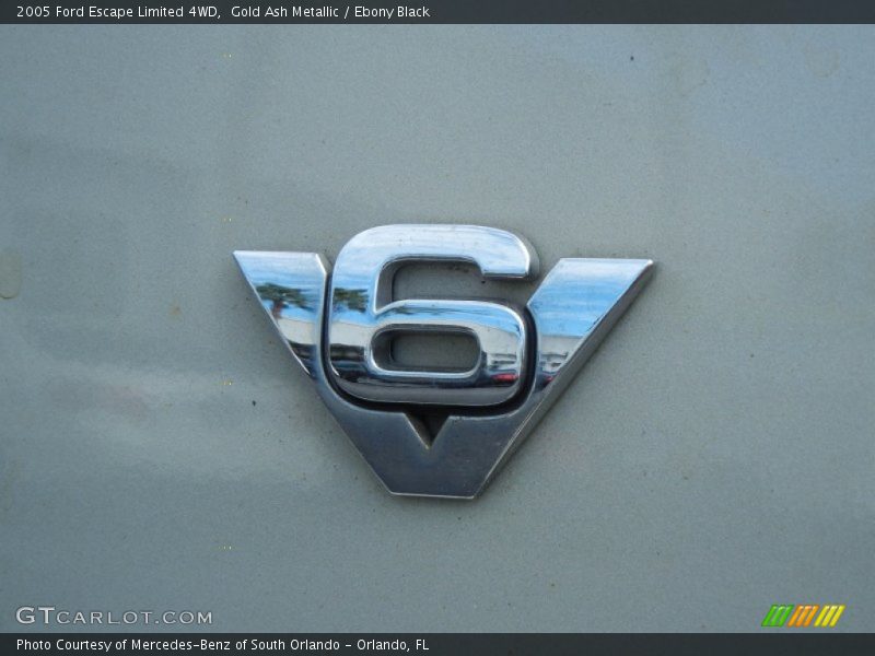 Gold Ash Metallic / Ebony Black 2005 Ford Escape Limited 4WD