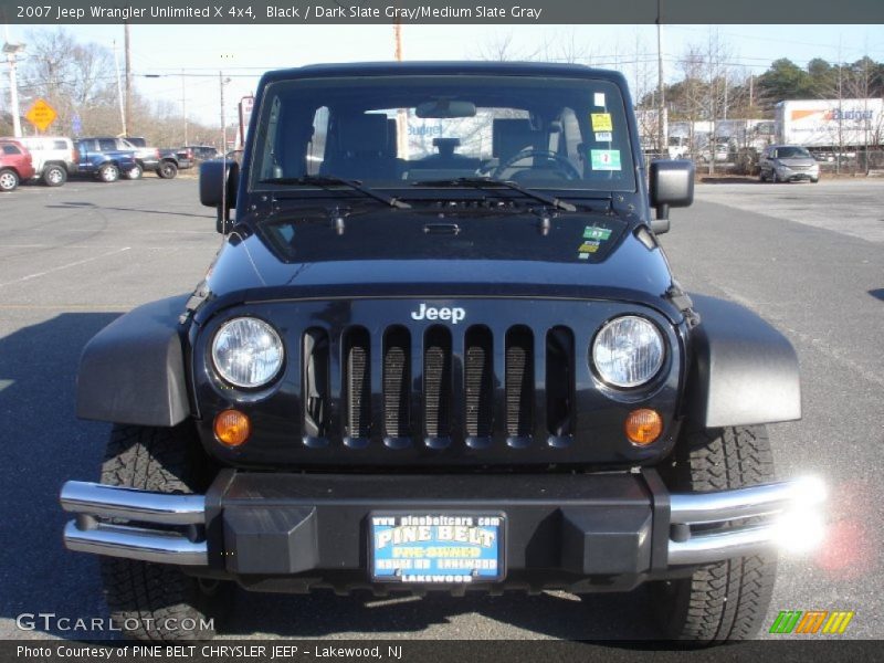 Black / Dark Slate Gray/Medium Slate Gray 2007 Jeep Wrangler Unlimited X 4x4