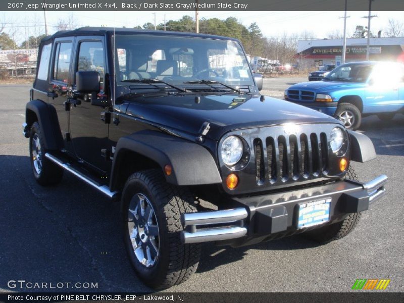 Black / Dark Slate Gray/Medium Slate Gray 2007 Jeep Wrangler Unlimited X 4x4