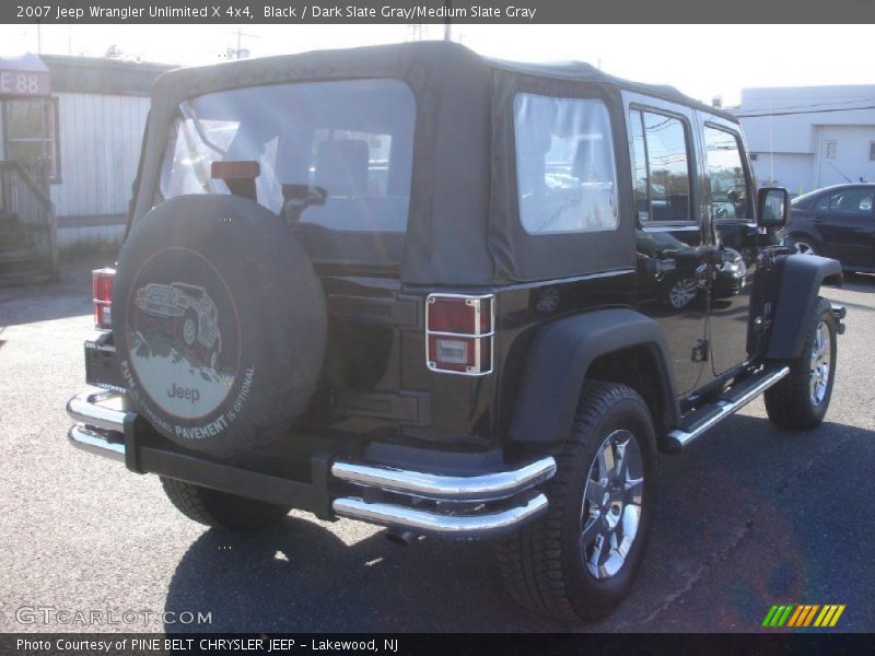 Black / Dark Slate Gray/Medium Slate Gray 2007 Jeep Wrangler Unlimited X 4x4