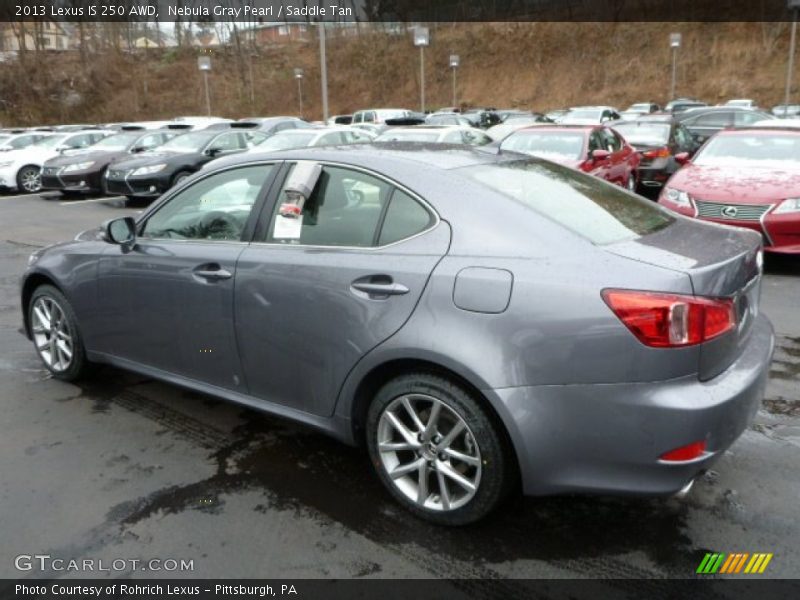 Nebula Gray Pearl / Saddle Tan 2013 Lexus IS 250 AWD