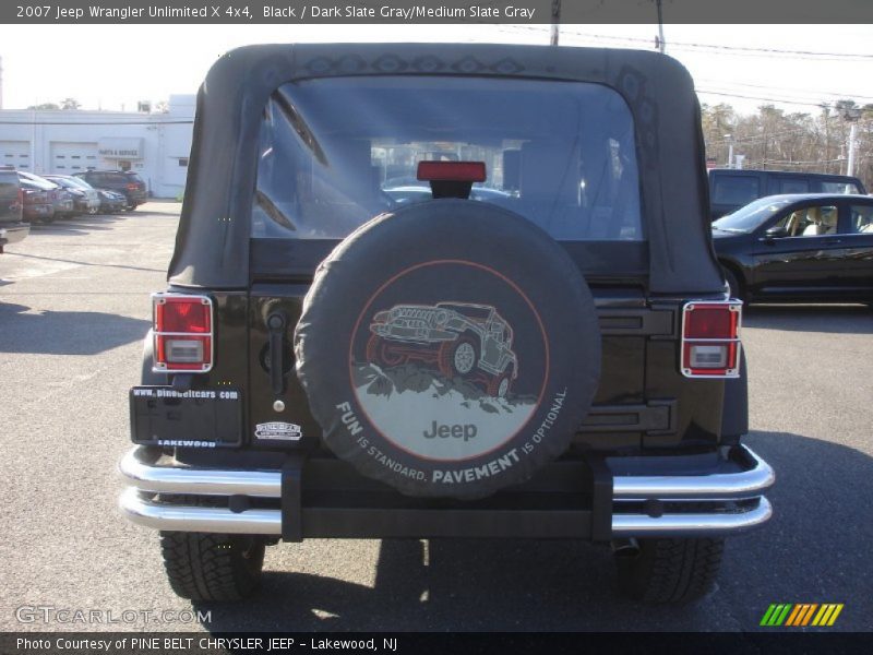 Black / Dark Slate Gray/Medium Slate Gray 2007 Jeep Wrangler Unlimited X 4x4