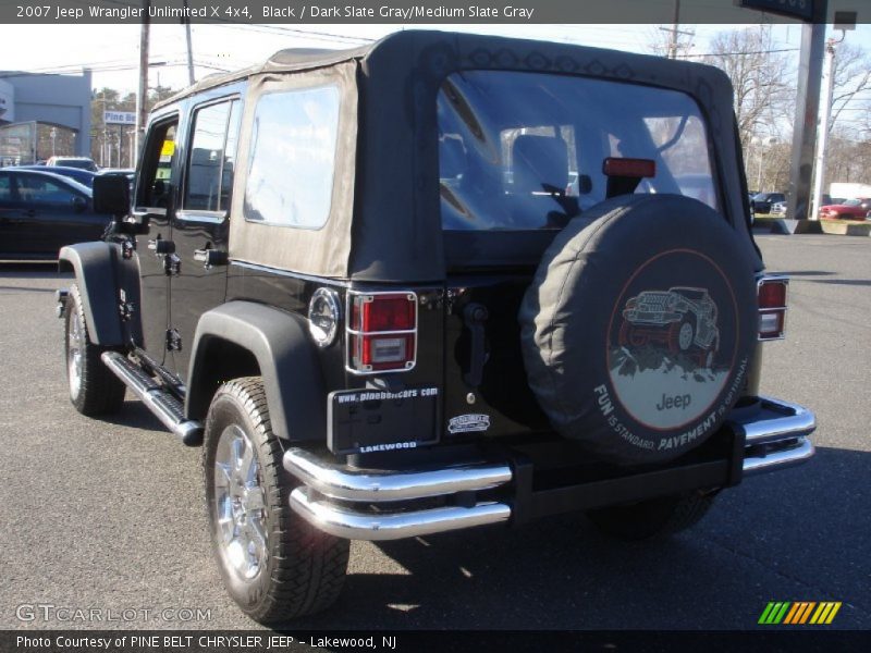 Black / Dark Slate Gray/Medium Slate Gray 2007 Jeep Wrangler Unlimited X 4x4