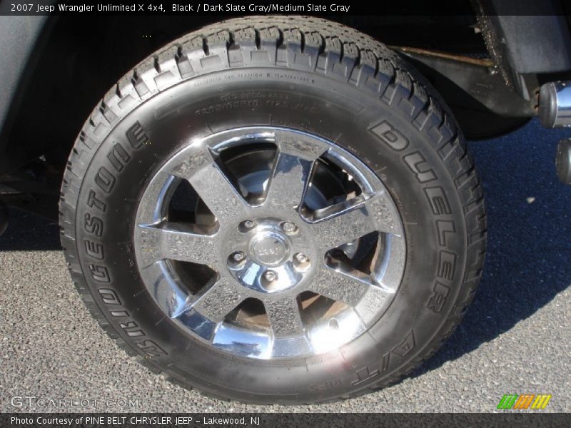 Black / Dark Slate Gray/Medium Slate Gray 2007 Jeep Wrangler Unlimited X 4x4