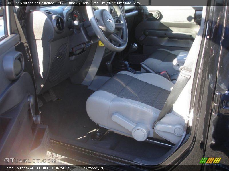 Black / Dark Slate Gray/Medium Slate Gray 2007 Jeep Wrangler Unlimited X 4x4