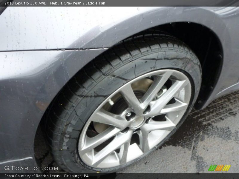 Nebula Gray Pearl / Saddle Tan 2013 Lexus IS 250 AWD