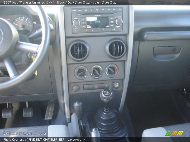 Black / Dark Slate Gray/Medium Slate Gray 2007 Jeep Wrangler Unlimited X 4x4