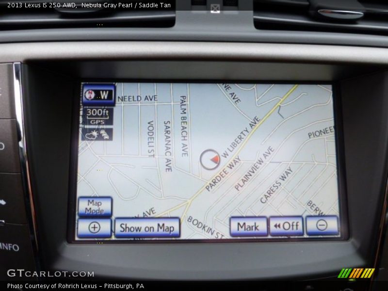 Navigation of 2013 IS 250 AWD