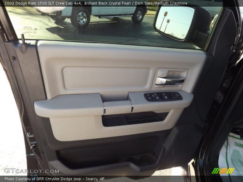 Brilliant Black Crystal Pearl / Dark Slate/Medium Graystone 2009 Dodge Ram 1500 SLT Crew Cab 4x4
