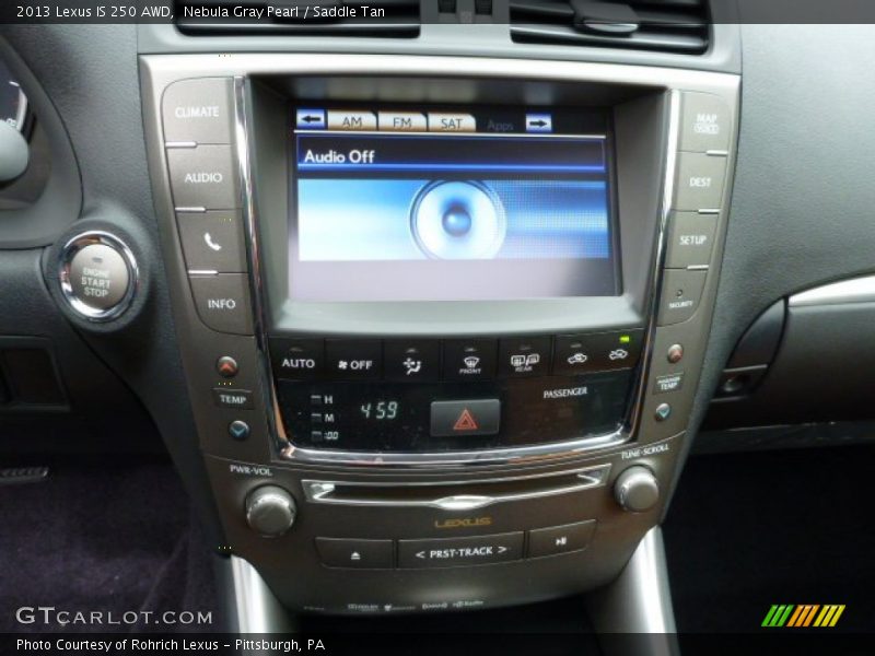 Nebula Gray Pearl / Saddle Tan 2013 Lexus IS 250 AWD