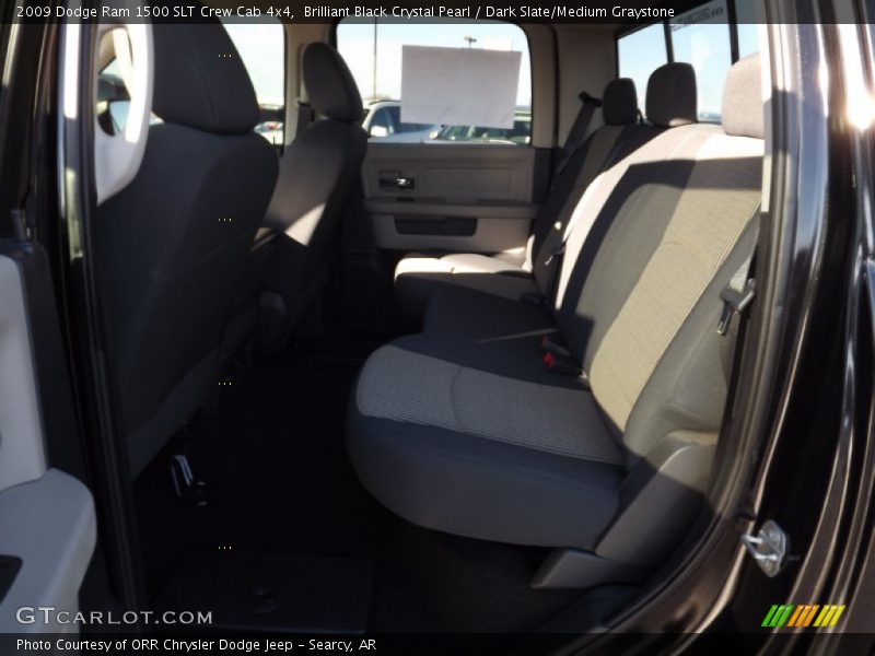 Brilliant Black Crystal Pearl / Dark Slate/Medium Graystone 2009 Dodge Ram 1500 SLT Crew Cab 4x4