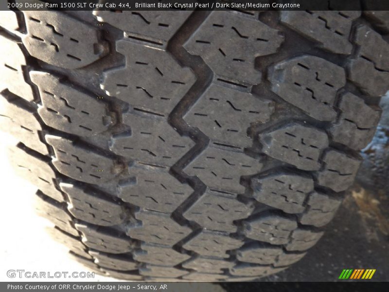 Brilliant Black Crystal Pearl / Dark Slate/Medium Graystone 2009 Dodge Ram 1500 SLT Crew Cab 4x4
