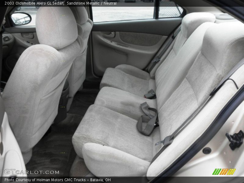 Rear Seat of 2003 Alero GL Sedan