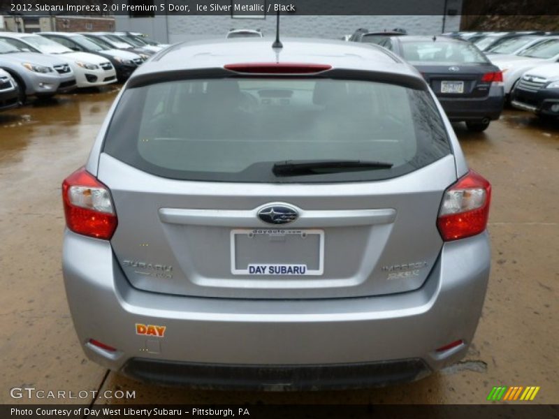 Ice Silver Metallic / Black 2012 Subaru Impreza 2.0i Premium 5 Door