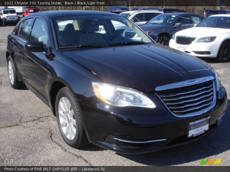 Black / Black/Light Frost 2012 Chrysler 200 Touring Sedan