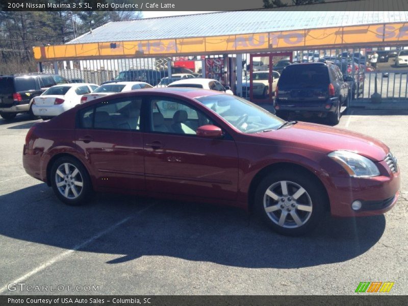 Red Opulence / Cafe Latte 2004 Nissan Maxima 3.5 SL