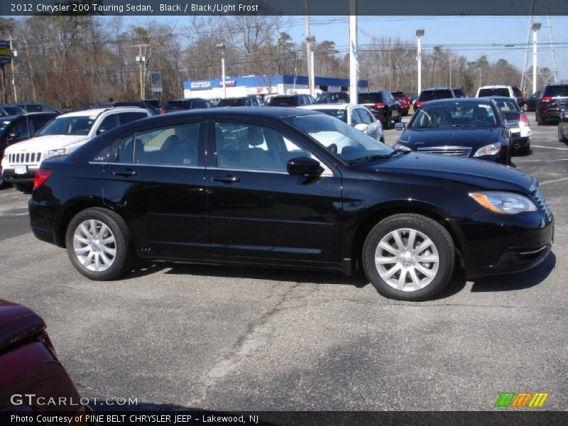 Black / Black/Light Frost 2012 Chrysler 200 Touring Sedan