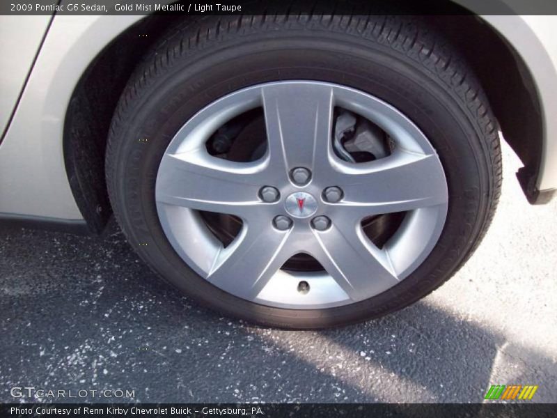 Gold Mist Metallic / Light Taupe 2009 Pontiac G6 Sedan