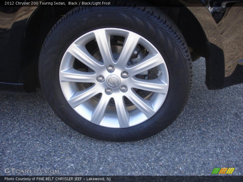 Black / Black/Light Frost 2012 Chrysler 200 Touring Sedan