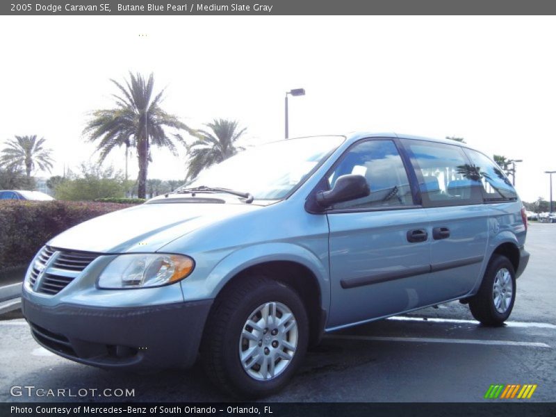 Butane Blue Pearl / Medium Slate Gray 2005 Dodge Caravan SE
