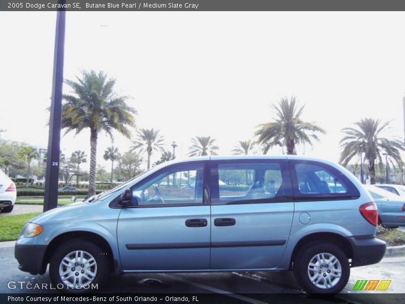 Butane Blue Pearl / Medium Slate Gray 2005 Dodge Caravan SE