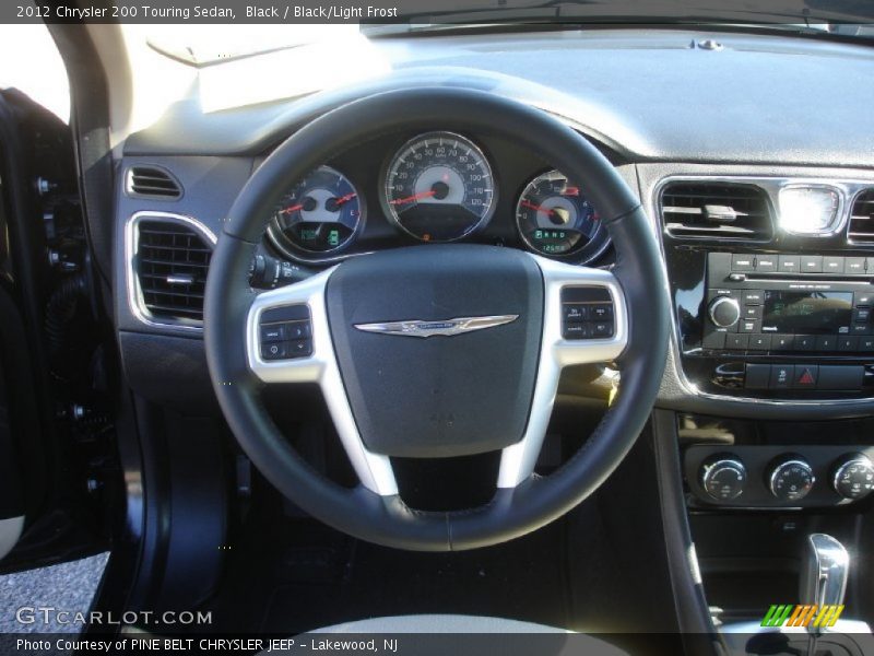Black / Black/Light Frost 2012 Chrysler 200 Touring Sedan