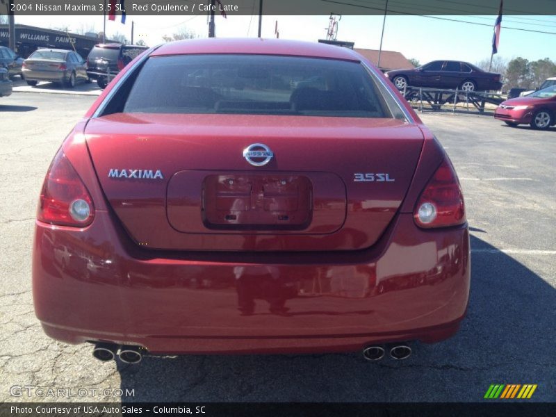 Red Opulence / Cafe Latte 2004 Nissan Maxima 3.5 SL