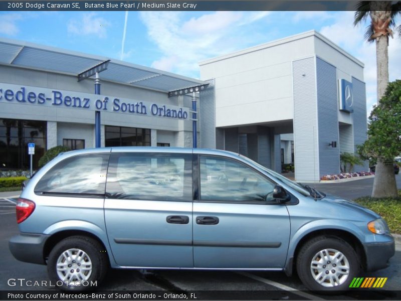 Butane Blue Pearl / Medium Slate Gray 2005 Dodge Caravan SE