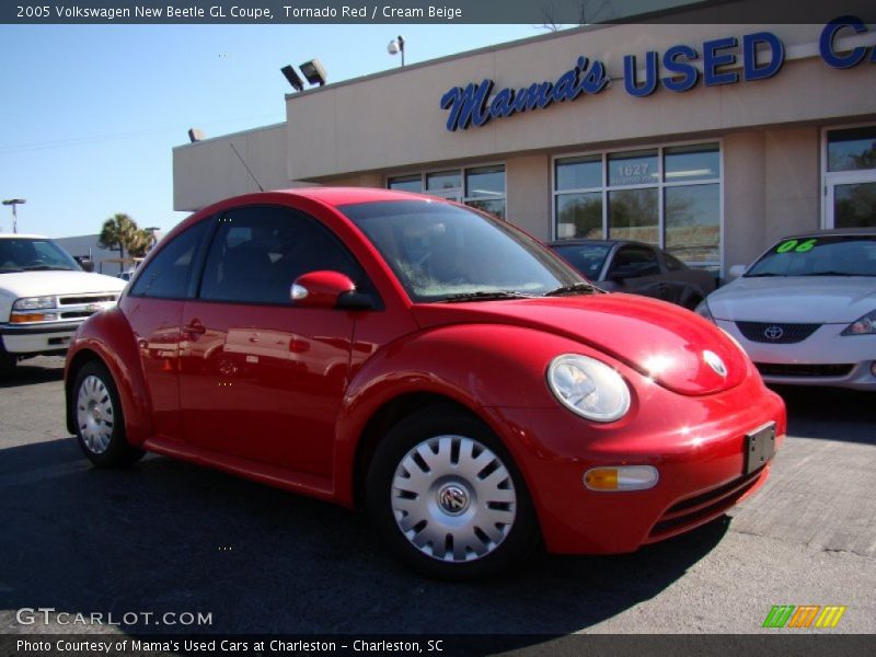 Tornado Red / Cream Beige 2005 Volkswagen New Beetle GL Coupe