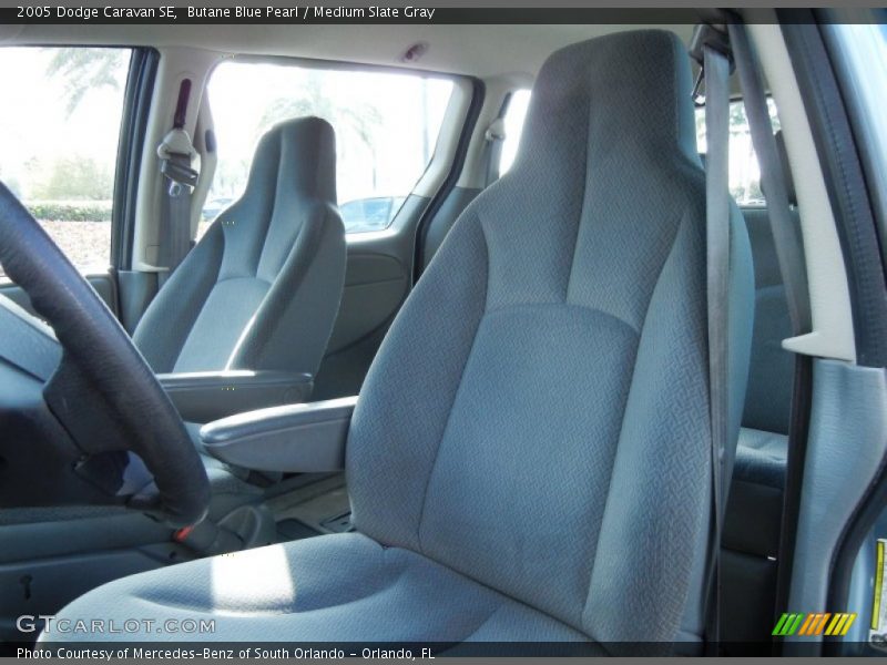 Butane Blue Pearl / Medium Slate Gray 2005 Dodge Caravan SE