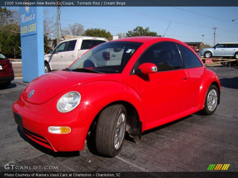 Tornado Red / Cream Beige 2005 Volkswagen New Beetle GL Coupe