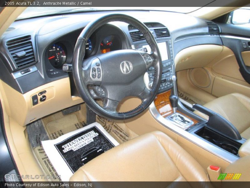 Anthracite Metallic / Camel 2005 Acura TL 3.2