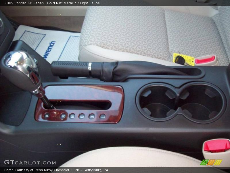 Gold Mist Metallic / Light Taupe 2009 Pontiac G6 Sedan