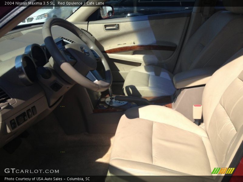 Red Opulence / Cafe Latte 2004 Nissan Maxima 3.5 SL