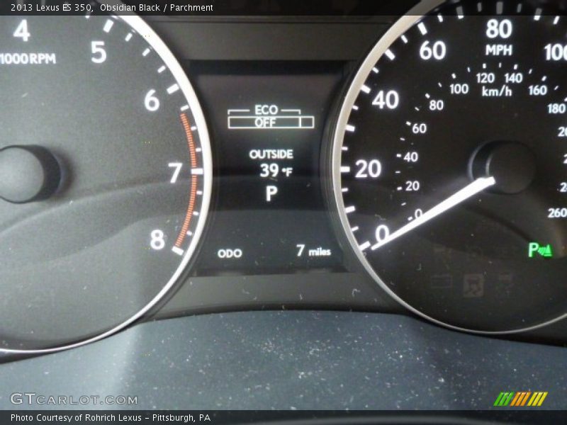 Obsidian Black / Parchment 2013 Lexus ES 350