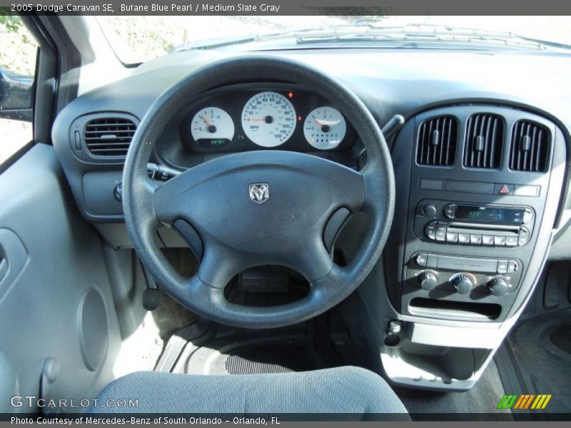 Butane Blue Pearl / Medium Slate Gray 2005 Dodge Caravan SE