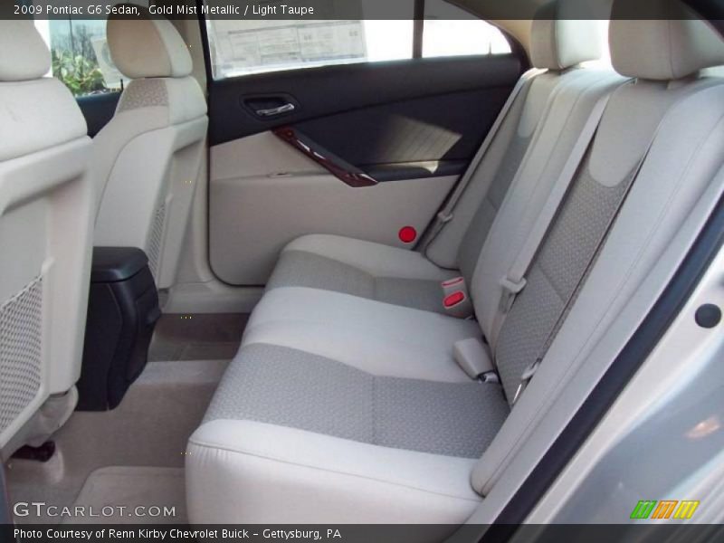 Gold Mist Metallic / Light Taupe 2009 Pontiac G6 Sedan