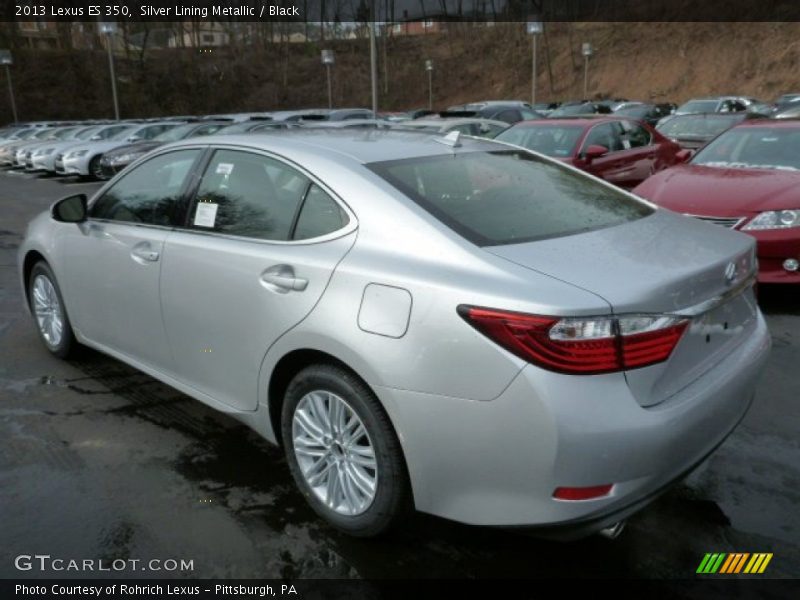 Silver Lining Metallic / Black 2013 Lexus ES 350