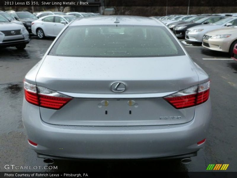 Silver Lining Metallic / Black 2013 Lexus ES 350