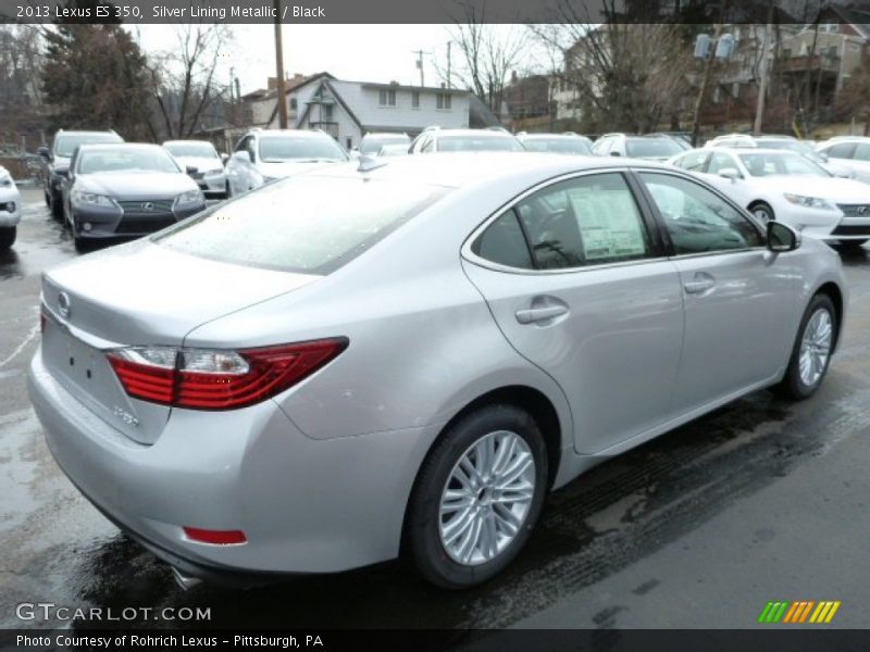 Silver Lining Metallic / Black 2013 Lexus ES 350