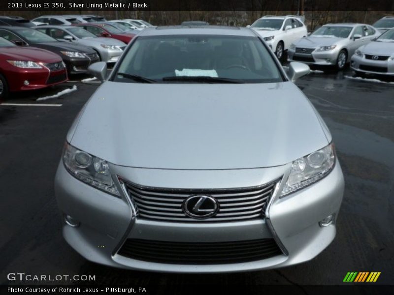 Silver Lining Metallic / Black 2013 Lexus ES 350
