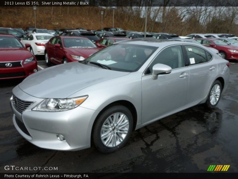 Silver Lining Metallic / Black 2013 Lexus ES 350