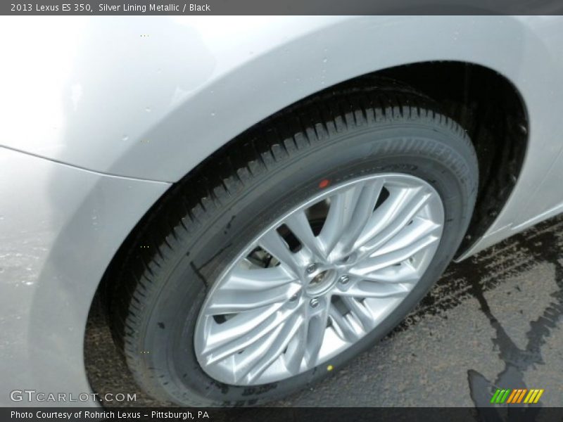 Silver Lining Metallic / Black 2013 Lexus ES 350