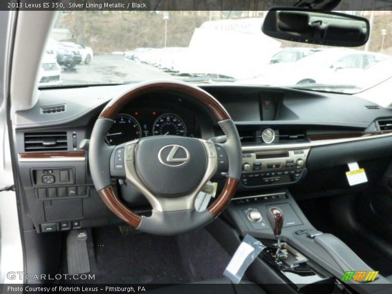 Silver Lining Metallic / Black 2013 Lexus ES 350