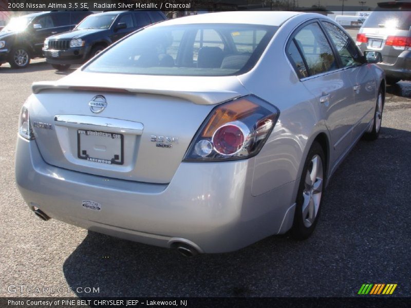 Radiant Silver Metallic / Charcoal 2008 Nissan Altima 3.5 SE