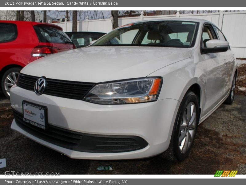 Candy White / Cornsilk Beige 2011 Volkswagen Jetta SE Sedan
