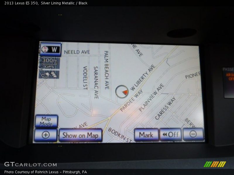 Silver Lining Metallic / Black 2013 Lexus ES 350