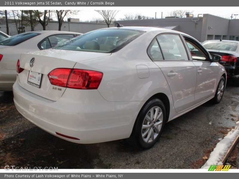 Candy White / Cornsilk Beige 2011 Volkswagen Jetta SE Sedan