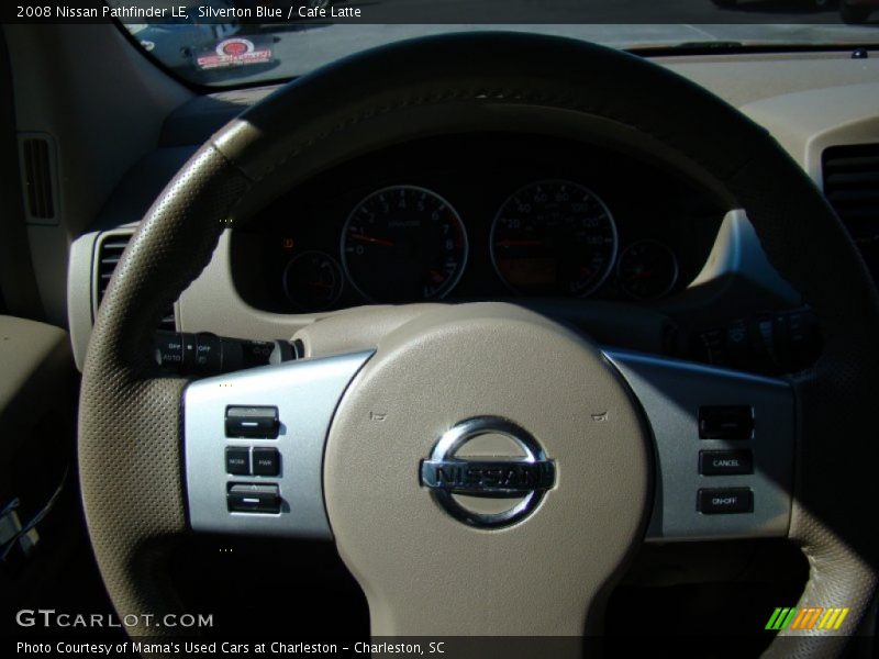 Silverton Blue / Cafe Latte 2008 Nissan Pathfinder LE