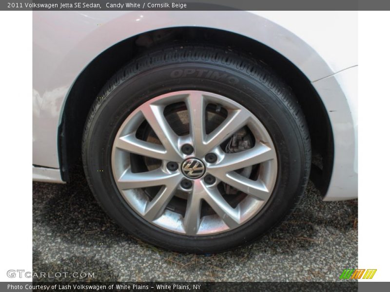 Candy White / Cornsilk Beige 2011 Volkswagen Jetta SE Sedan